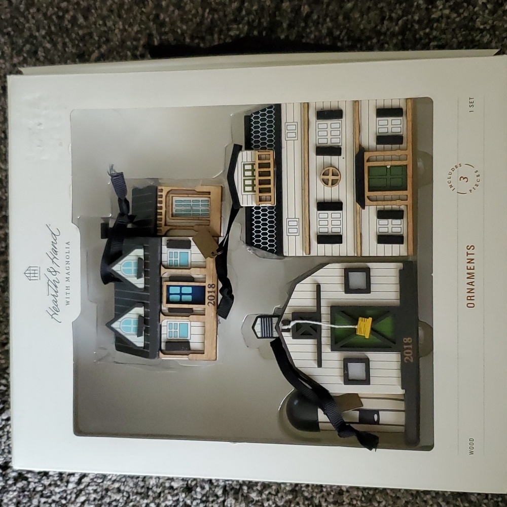 Hearth & Hand Wooden Building Ornaments